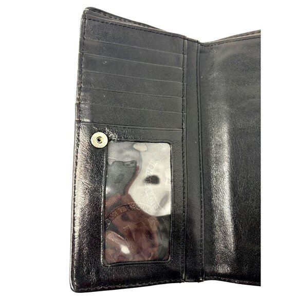 Michael Kors Aster Studded Wallet Bifold Checkbook Black Smooth Leather EUC - Picture 4 of 9